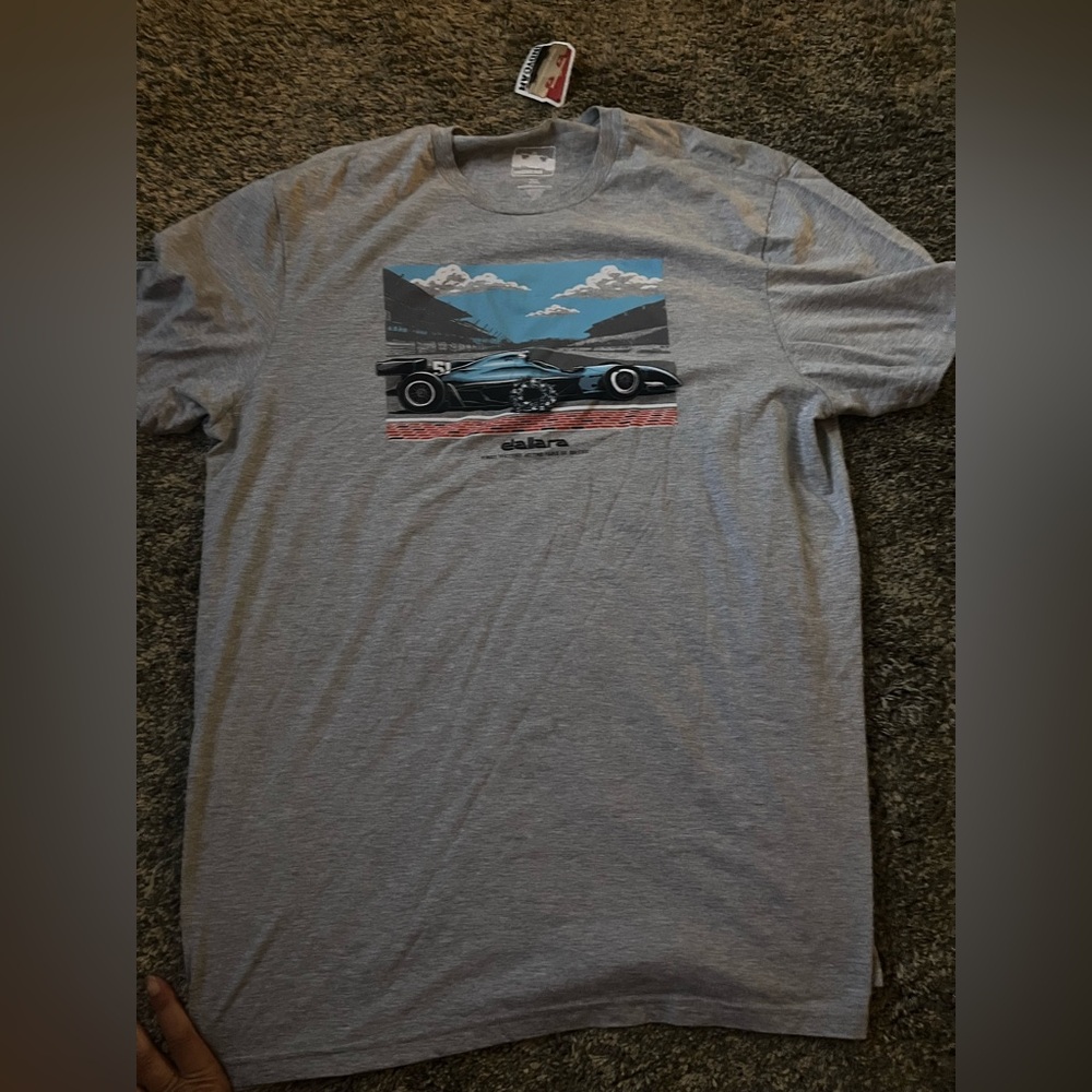 Indy Car Racing Graphic T Shirt Size XXL Grey New